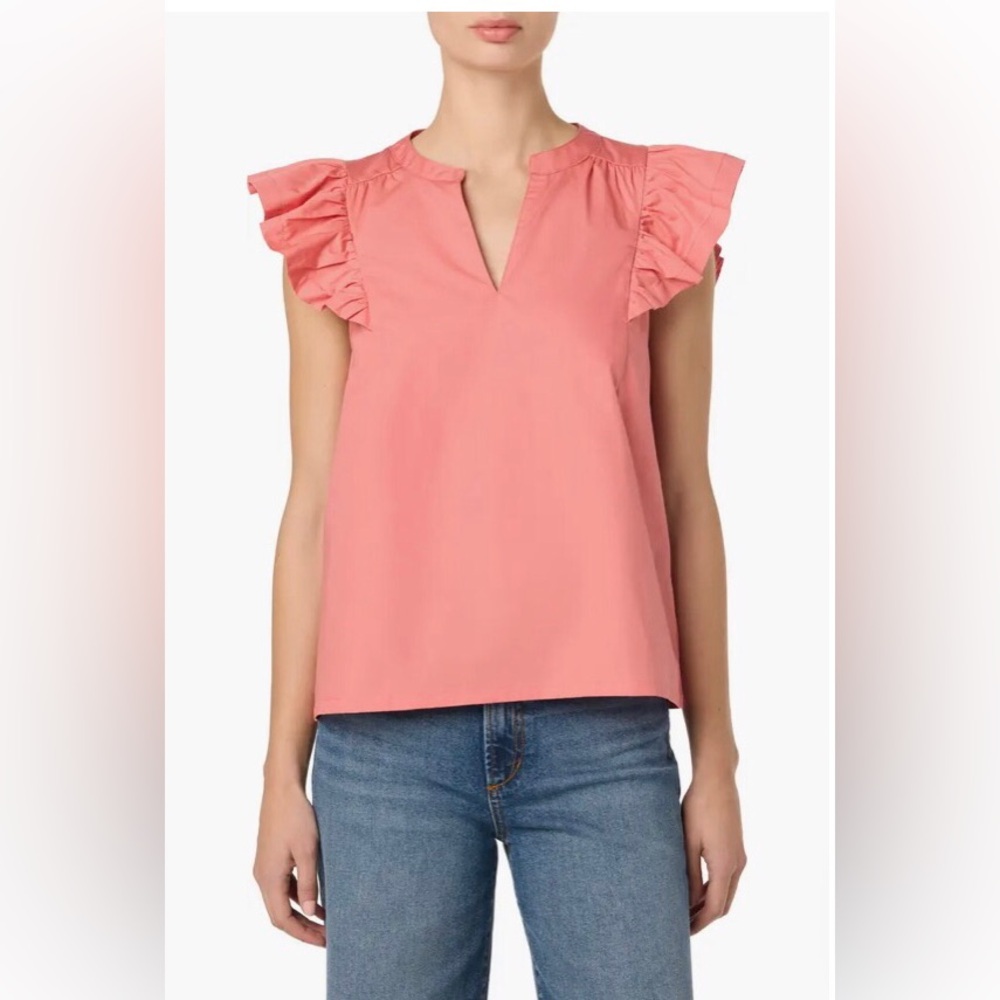 JOE’S JEANS V-Neck Flutter Sleeve Top